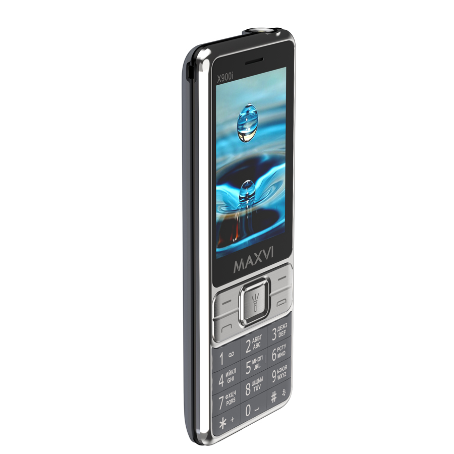 Мобильный телефон MAXVI X900i, 32 Мб, Серебристый, Dual mini-SIM детальное изображение - 8