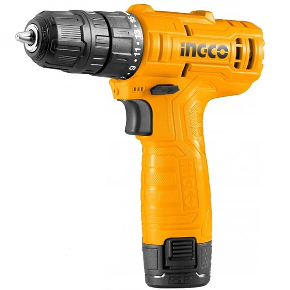 Аккумуляторная дрель-шуруповерт INGCO набором HKTHP10811, 20 В, 20 Нм, 1,5 А·ч детальное изображение - 1