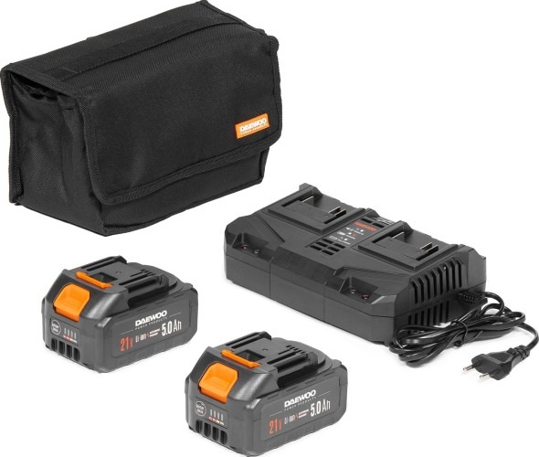 Снегоуборщик аккумуляторный Daewoo DAST 5542LiSET DAST 5542Li SET, 42 В, Оранжевый/Серый детальное изображение - 11