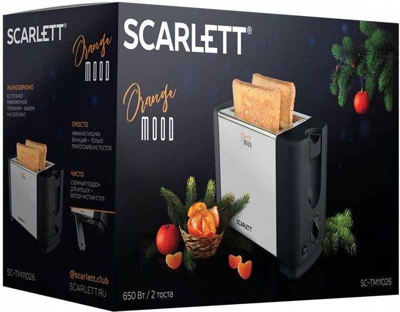 Тостер Scarlett SC-TM11026, Черный детальное изображение - 3