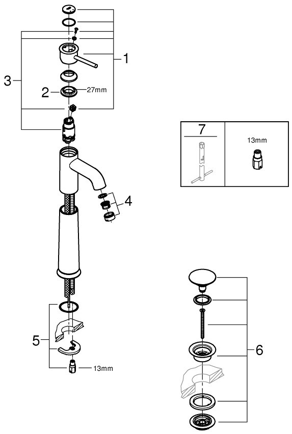 Смеситель Grohe Start Classic 23784000 детальное изображение - 5