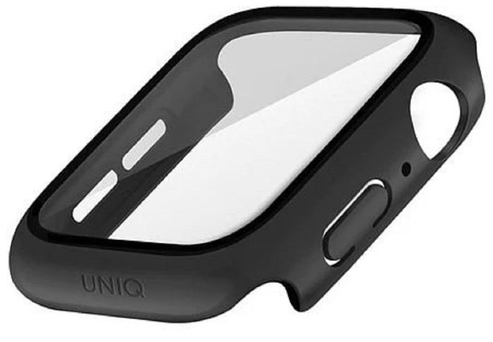 Чехол Uniq Nautic +9H glass влагозащищённый IP68 для Apple Watch 45мм, черный (45MM-NAUBLK) №2
