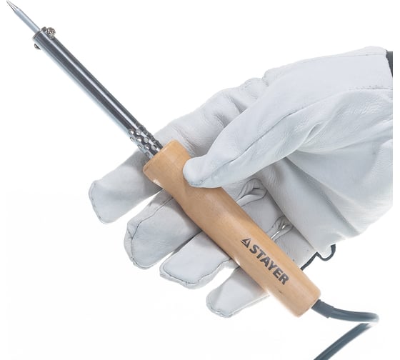 Паяльник Stayer MAXTerm с деревянной рукояткой жало-конус 55310-30, 30 Вт детальное изображение - 8