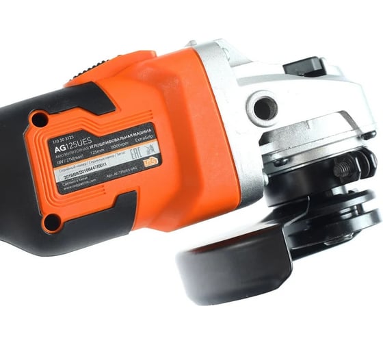 Углошлифовальная аккумуляторная машина Patriot AG 125L UES, 110303225, 125 мм, 7500 об/мин детальное изображение - 10