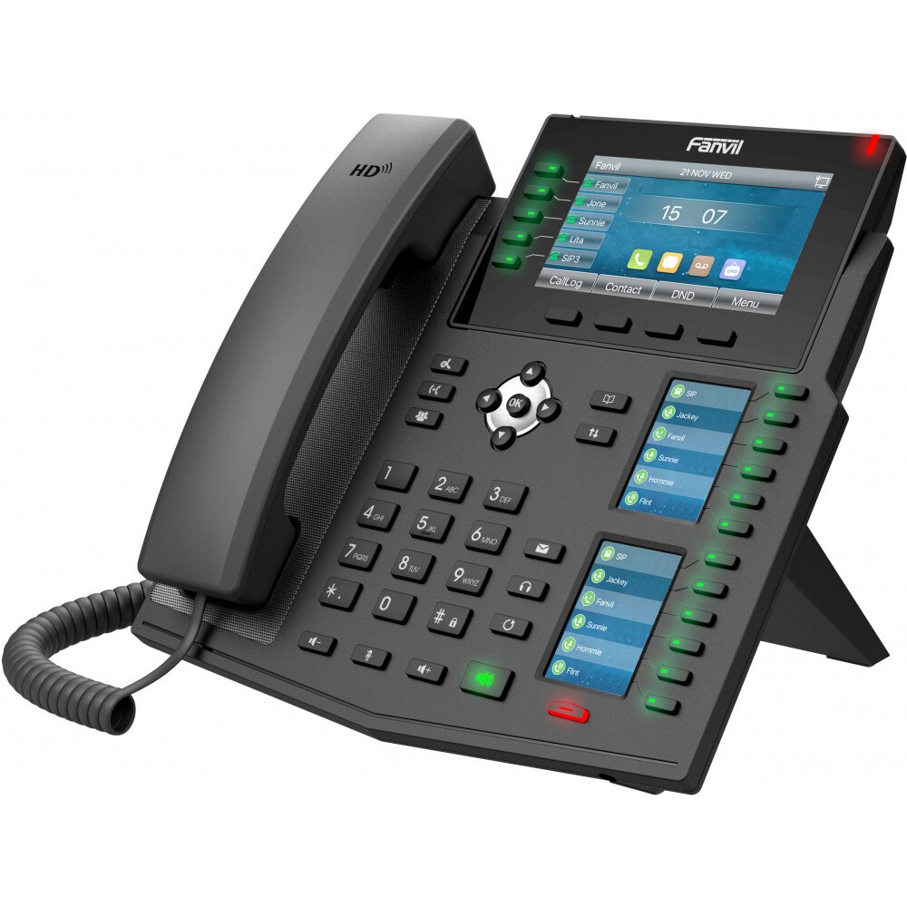 VoIP-телефон Fanvil (Linkvil) X6U (Rev B-V2), Черный детальное изображение - 1