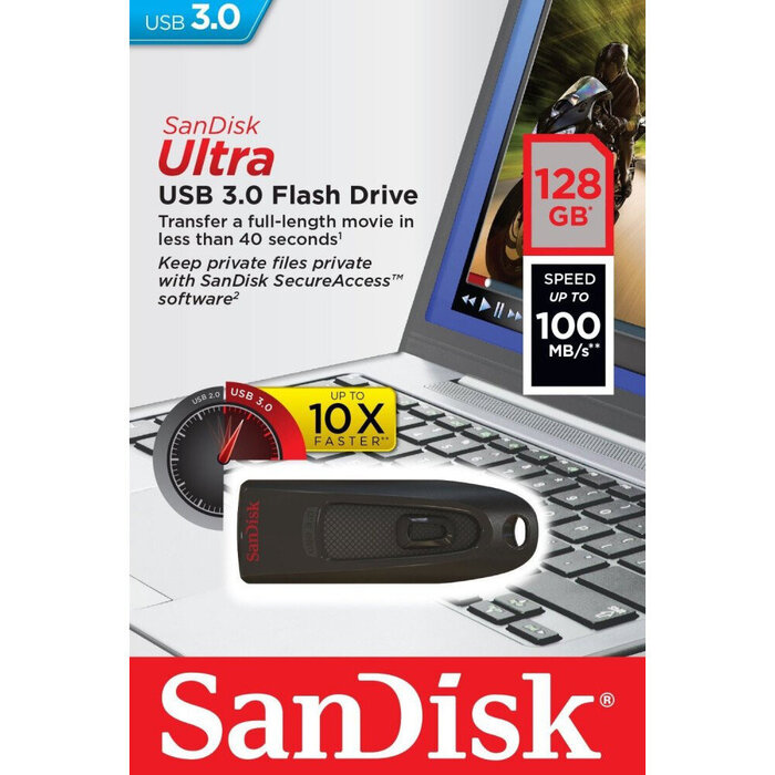 USB Flash накопитель SanDisk Ultra (SDCZ48-128G-U46) 128 ГБ, черный №5