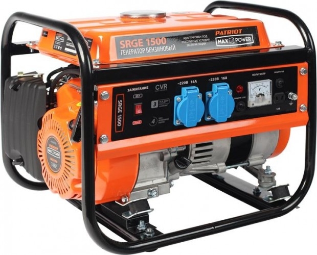 Генератор бензиновый PATRIOT MaxPower SRGE 1500 474103125, 1 кВт, Оранжевый детальное изображение - 1