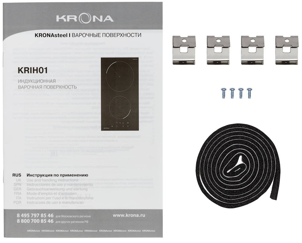 Варочная поверхность Krona PIASTRA 30 BL, Черный детальное изображение - 6