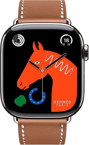 Умные часы Apple Watch Hermes Series 11 42 мм, Titanium Case with Single tour band, GPS + Cellular, Серебряный детальное изображение - 2