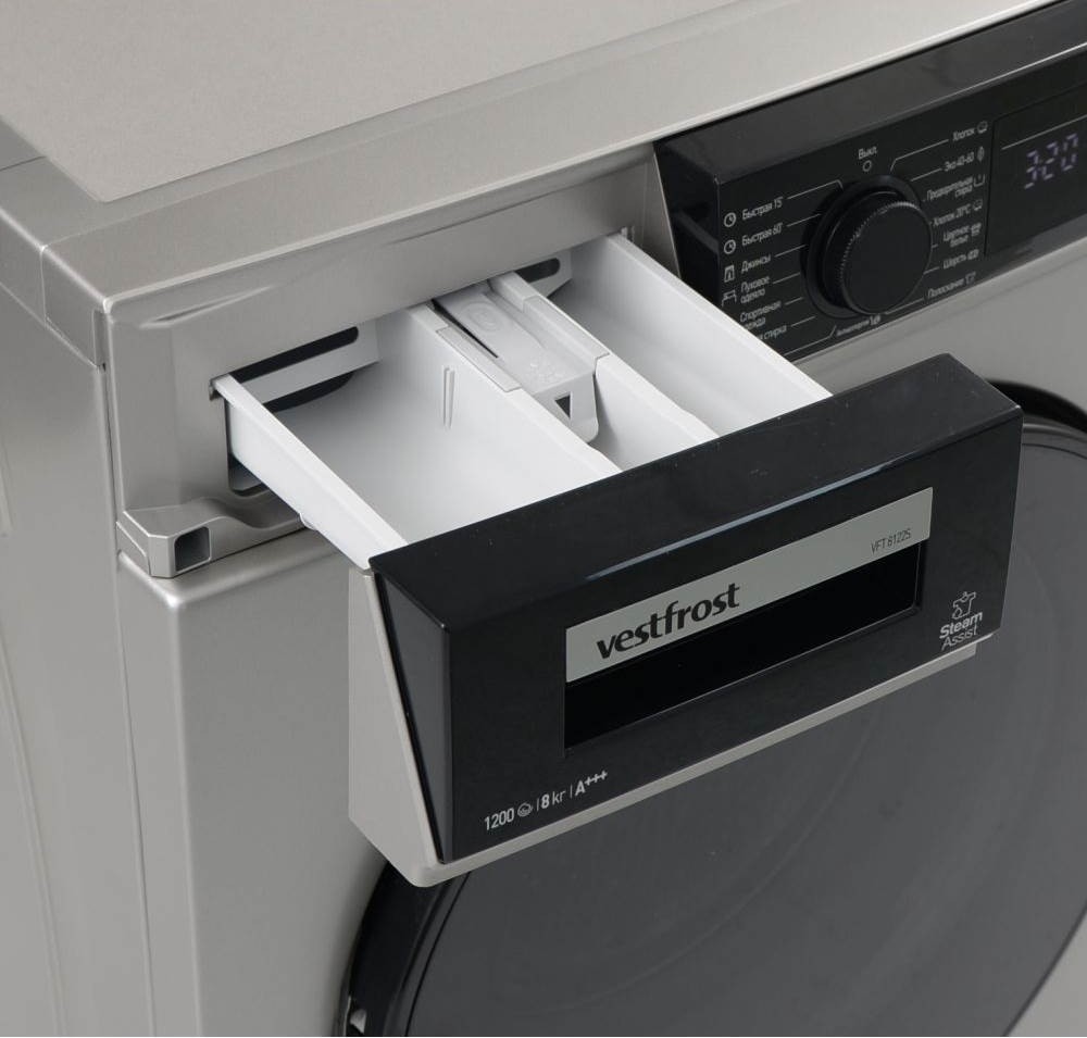 Стиральная машина Vestfrost VFT 8122S, Серебристый детальное изображение - 4
