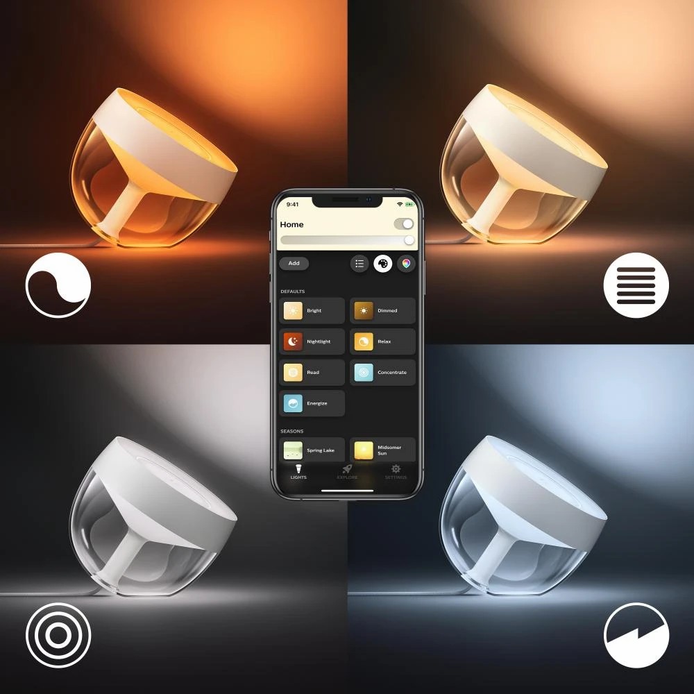 Умная лампа Philips Hue Iris, 8 Вт, 570 Лм, Серебристый детальное изображение - 4
