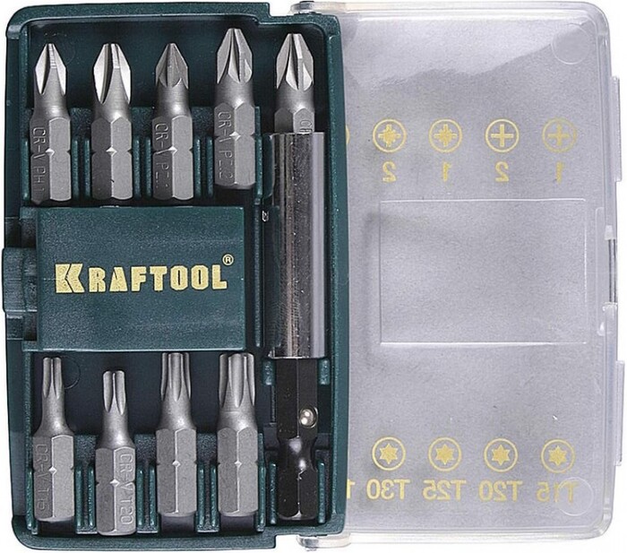 Биты, торцевые головки KRAFTOOL 26130-H10 №1