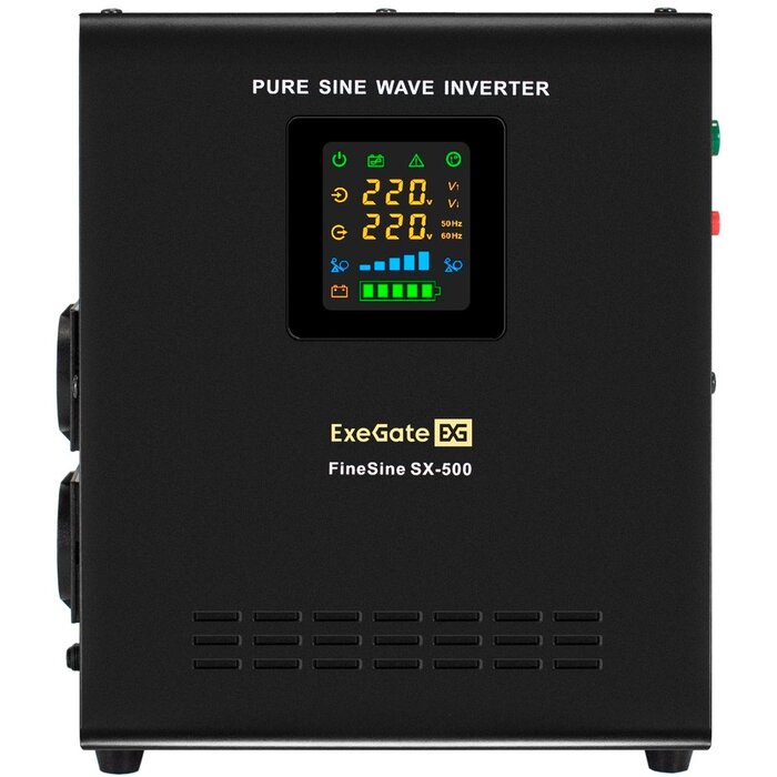 ИБП ExeGate FineSine SX-500.LCD.AVR.2SH + HR 12-65 (65Ач) + батарея №2