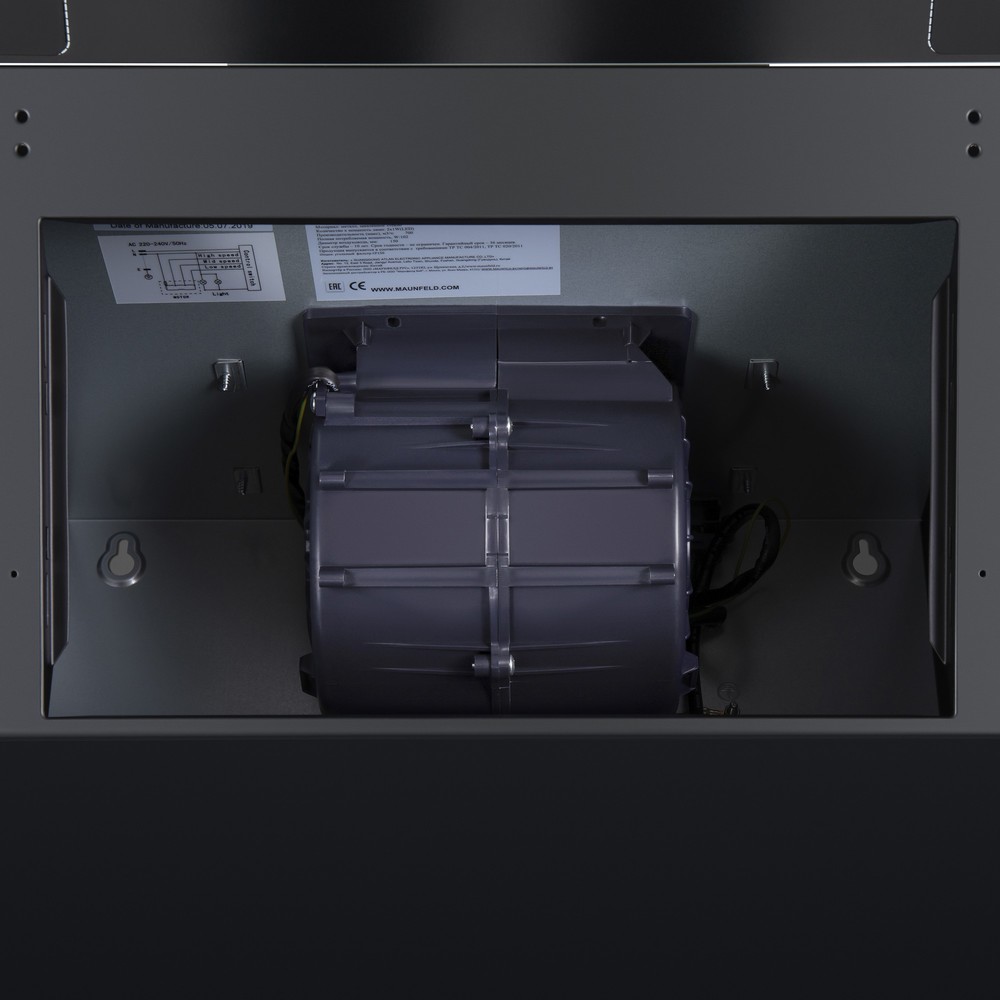 Вытяжка MAUNFELD CASCADA PUSH 60, Черный детальное изображение - 5