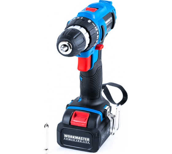 Аккумуляторная дрель-шуруповерт WorkMaster АШ-14ЛА, 14.4 В, 26 Нм, 1,5 А·ч детальное изображение - 14