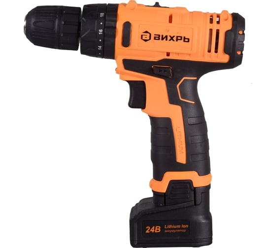 Аккумуляторная дрель-шуруповерт Вихрь ДА-24Л-2кУ 72/14/19, 24 В, 55 Нм, 2 А·ч детальное изображение - 2