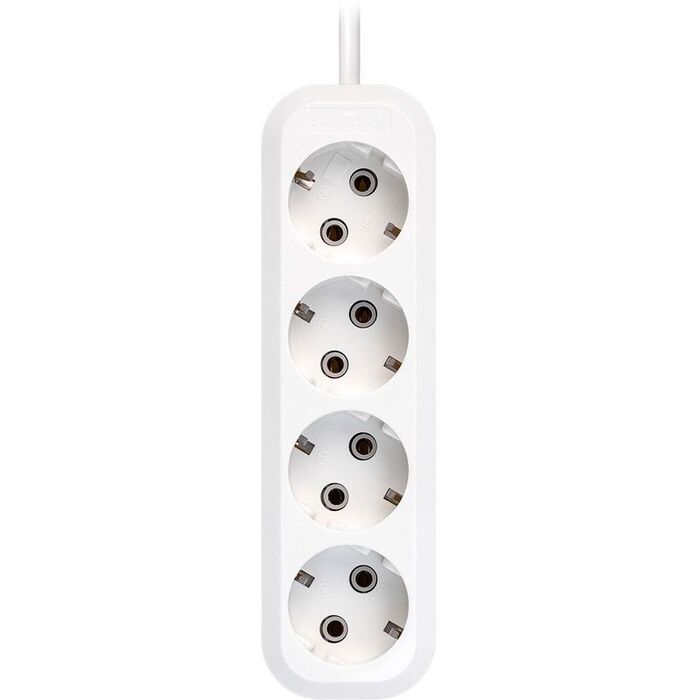 Сетевой удлинитель SmartBuy SBE-16-4-07-Z, 7 м, Белый №2