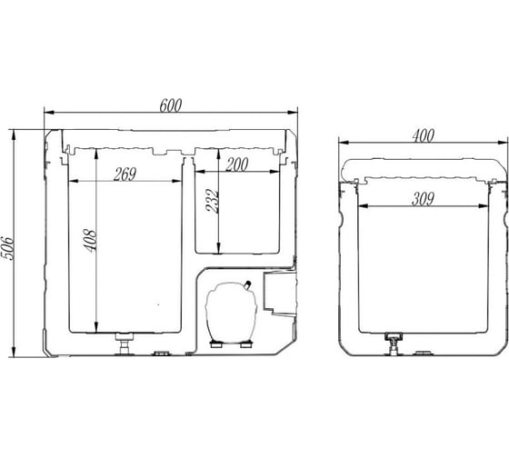 Автомобильный компрессорный холодильник Alpicool TW45, 990058, 12/24/220 В, Черный детальное изображение - 10