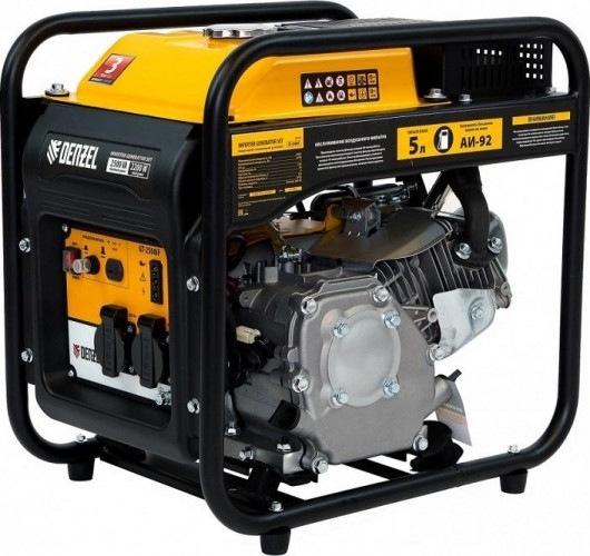 Генератор бензиновый Denzel GT-2500iF 94704, 2.2 кВт, Желтый детальное изображение - 1