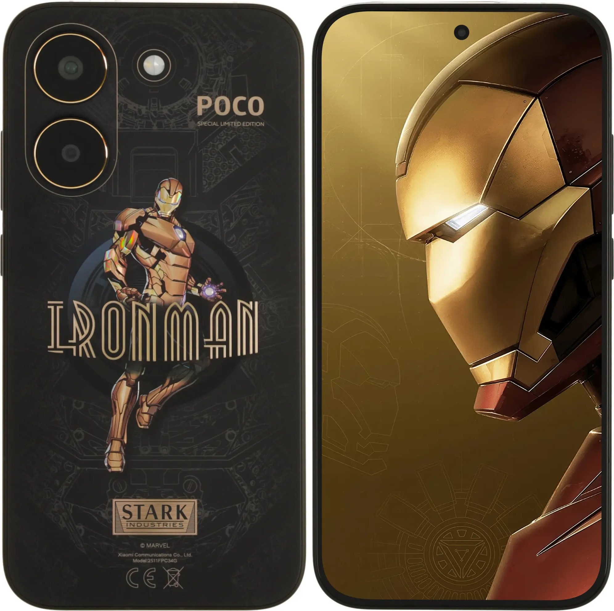 Смартфон Xiaomi POCO X8 Pro 5G Iron Man Edition 12/512 ГБ, Черный, Dual nano SIM детальное изображение - 1