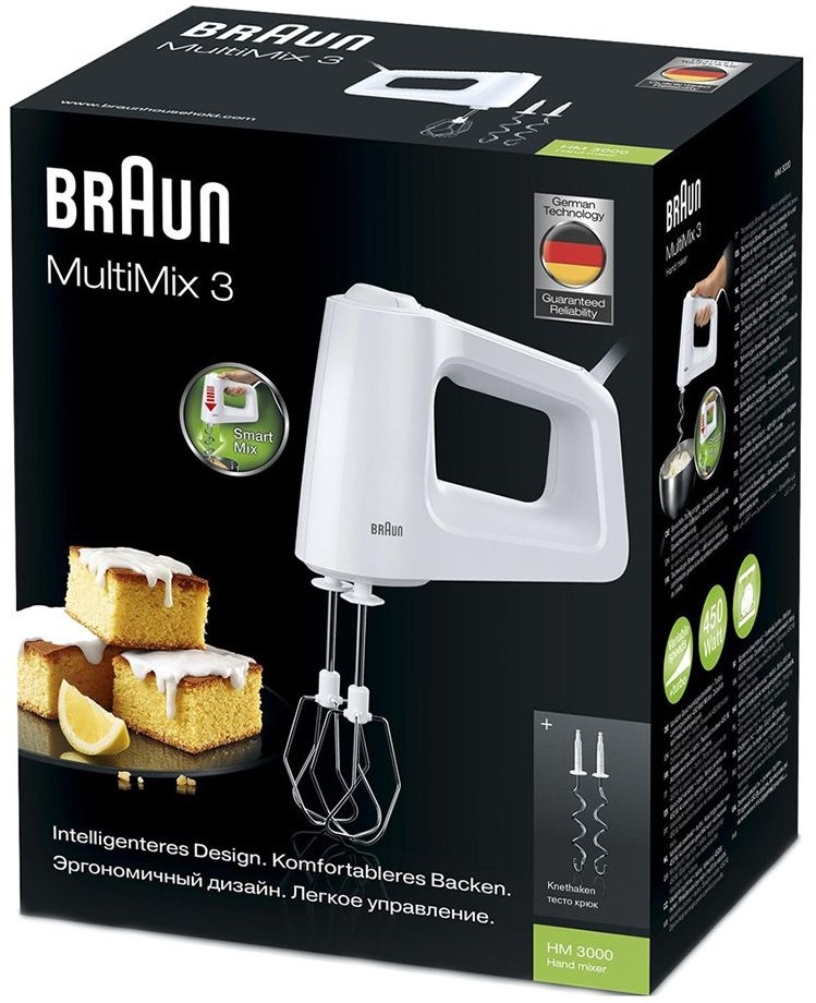 Миксер Braun MultiMix 3 HM3000, Белый детальное изображение - 2