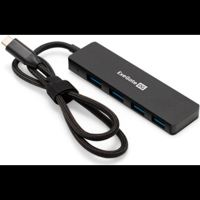 USB-концентратор ExeGate DUB-4C/3, Черный №1