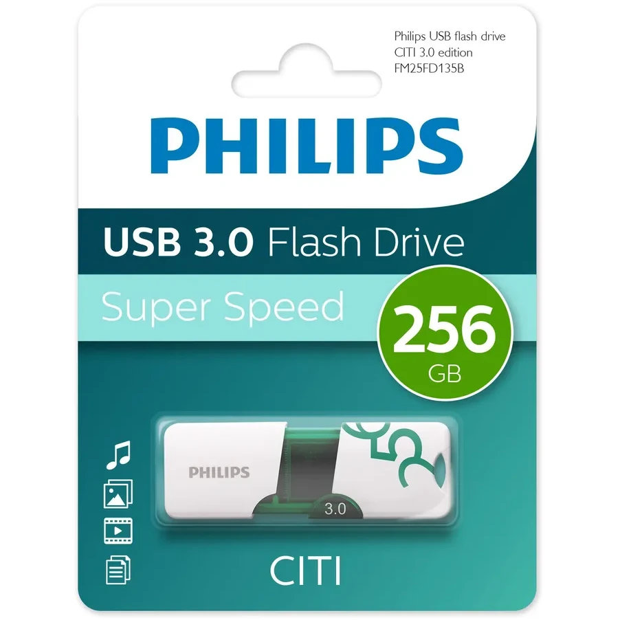 USB Flash накопитель Philips CITI3.0 256 ГБ, черный детальное изображение - 1