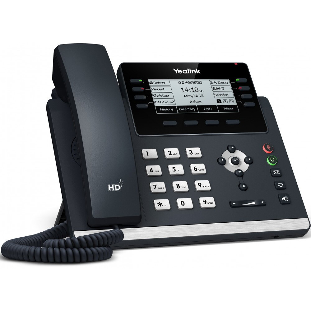 VoIP-телефон Yealink SIP-T43U, Черный детальное изображение - 1