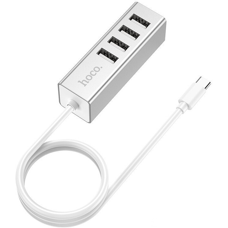 USB-концентратор HOCO HB1, Серый детальное изображение - 1