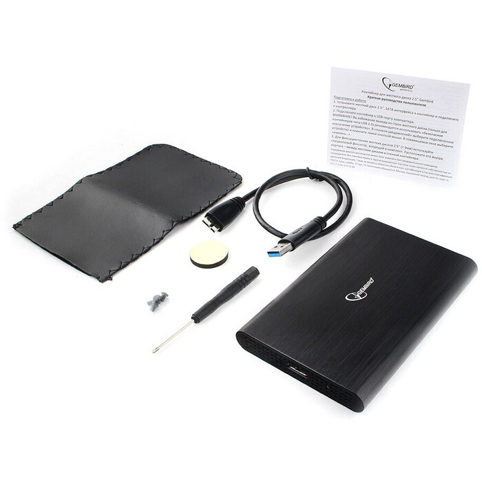 Внешний корпус для HDD Gembird EE2-U3S-50, Чёрный №4