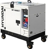 Генератор дизельный с воздушным охлаждением HYUNDAI DHY 14000SE-T, в кожухе, 10 кВт, Белый вариант - 1
