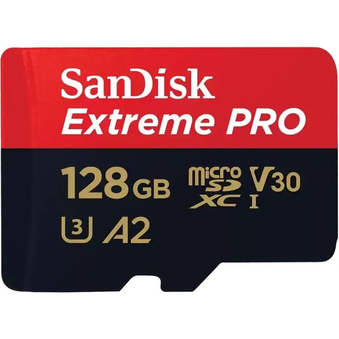 Карта памяти SanDisk Extreme Pro MicroSD (SDSQXCD-128G-GN6MA), 128 Гб №1
