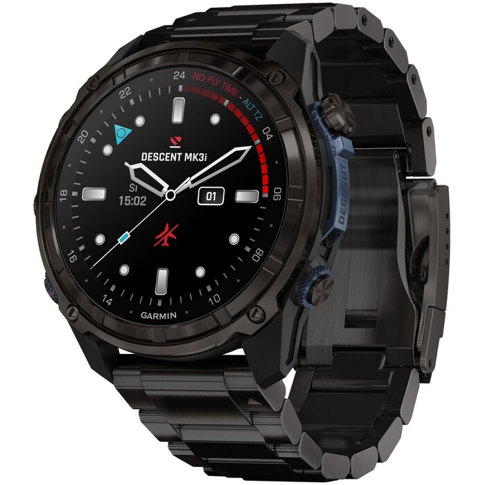 Смарт-часы Garmin Descent Mk3i, 51 мм, Carbon Gray DLC Titanium / DLC Titanium Band, Черный №1