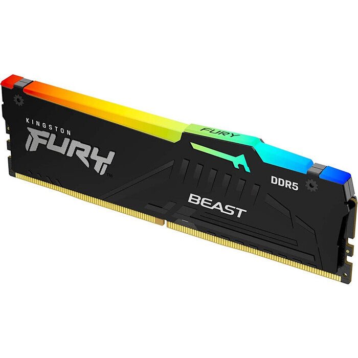 Оперативная память Kingston Fury Beast Black RGB DDR5 5200MHz, KF552C40BBA-16, 16 Гб №3