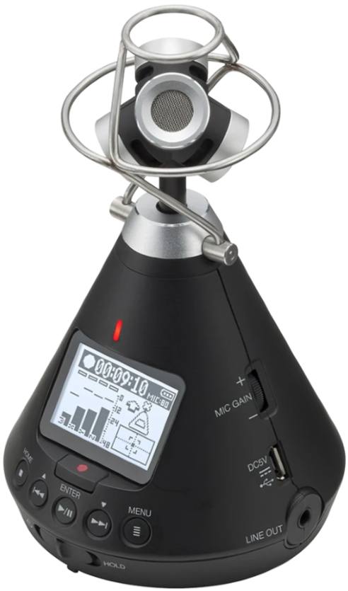 Рекордер Zoom H3-VR 360°, 24 бит, Черный детальное изображение - 1