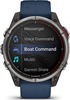 Смарт-часы Garmin Quatix 8 47 мм, AMOLED, Sapphire, Titanium, Синий силиконовый ремешок вариант - 2