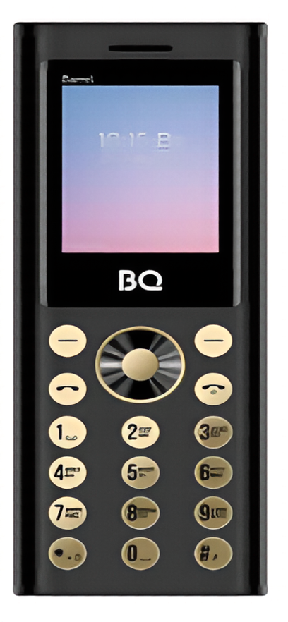 Мобильный телефон BQ 1858 Barrel, 32 Мб, Черный/Золотой, Mini-SIM детальное изображение - 3