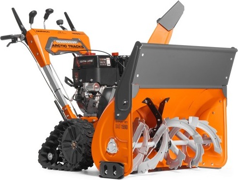 Снегоуборщик гусеничный бензиновый Daewoo DAST 1590 EFI с инжекторным двигателем, 13 л.с., Оранжевый/Серый детальное изображение - 4