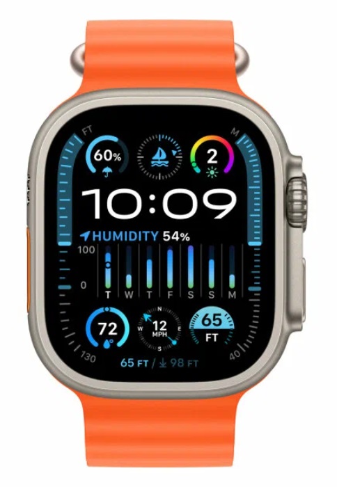 Смарт часы Apple Watch Ultra 49 мм, Оранжевый, Ocean Band детальное изображение - 2