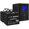 ИБП ExeGate SineTower SZ-1000.LCD.AVR.2SH.1C13.USB + 2x DT 1275 (75Ач) вариант - 1