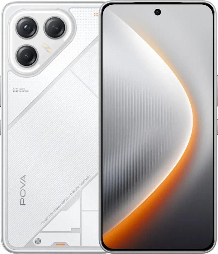 Смартфон Tecno POVA 7 Ultra 5G 8/256 Гб, Белый, Dual nano SIM №1
