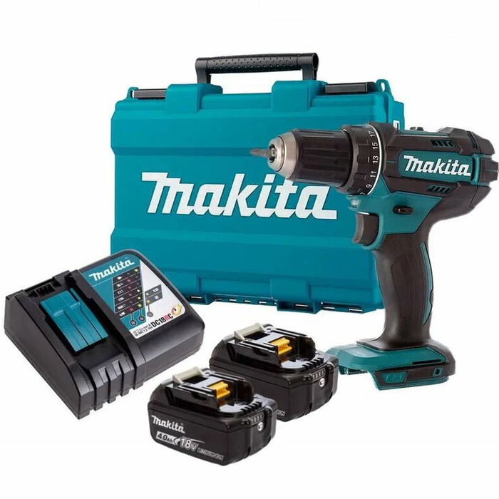 Аккумуляторная дрель-шуруповерт Makita DDF482RME, 18 В, 62 Нм, 4 А·ч  №3
