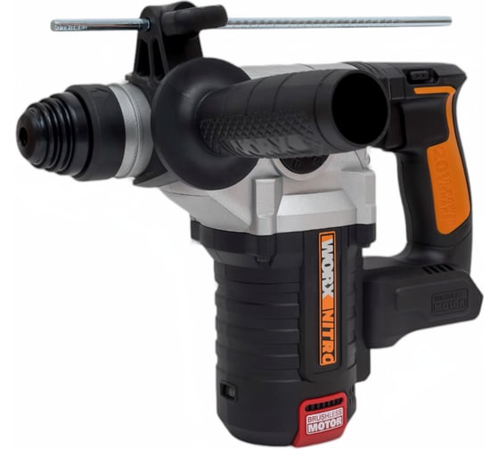 Аккумуляторный бесщеточный перфоратор WORX 20В, без АКБ и ЗУ WX380.9, 2,2 Дж, 5400 уд/мин детальное изображение - 1