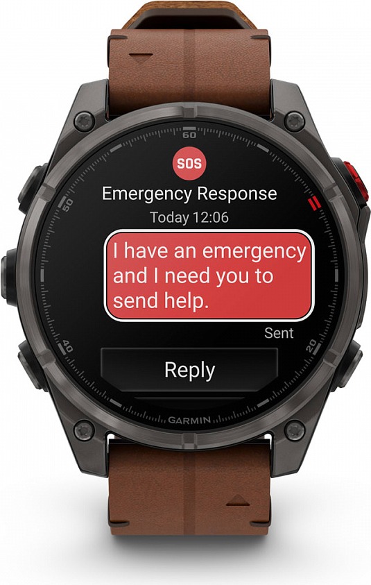 Смарт-часы Garmin Fenix 8 Pro AMOLED DLC, 51 мм, угольно-серый, черный силиконовый ремешок детальное изображение - 9