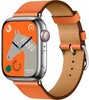 Смарт-часы Apple Watch Hermes Series 9 Céleste, 41 мм, Оранжевый, Swift Leather Single Tour вариант - 1