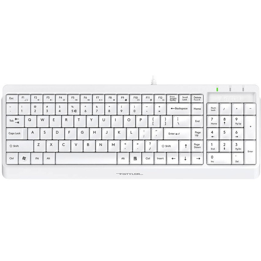 Клавиатура + мышь A4Tech Fstyler F1512, Белый детальное изображение - 2
