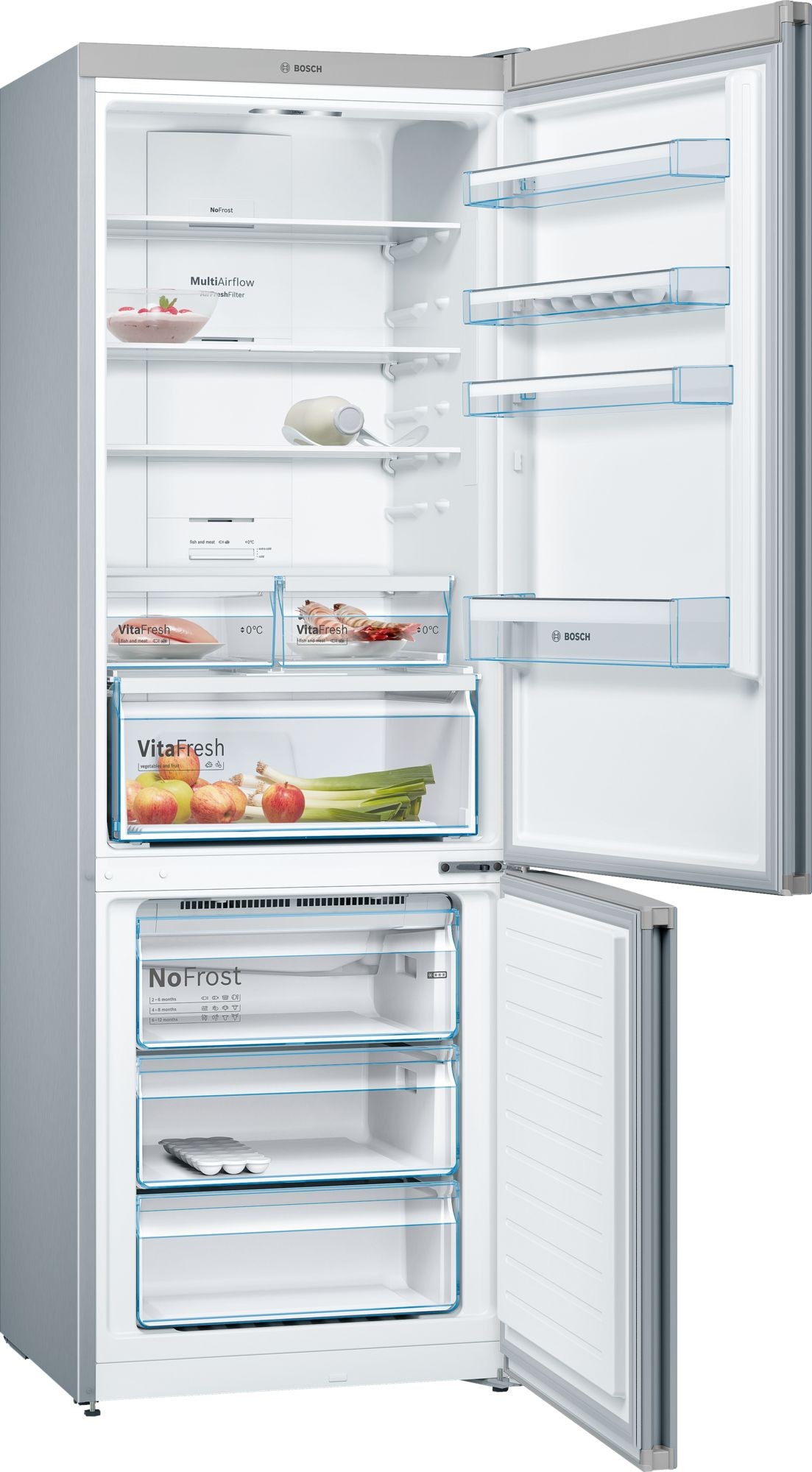 Холодильник Bosch KGN49XL30, Серебристый детальное изображение - 2