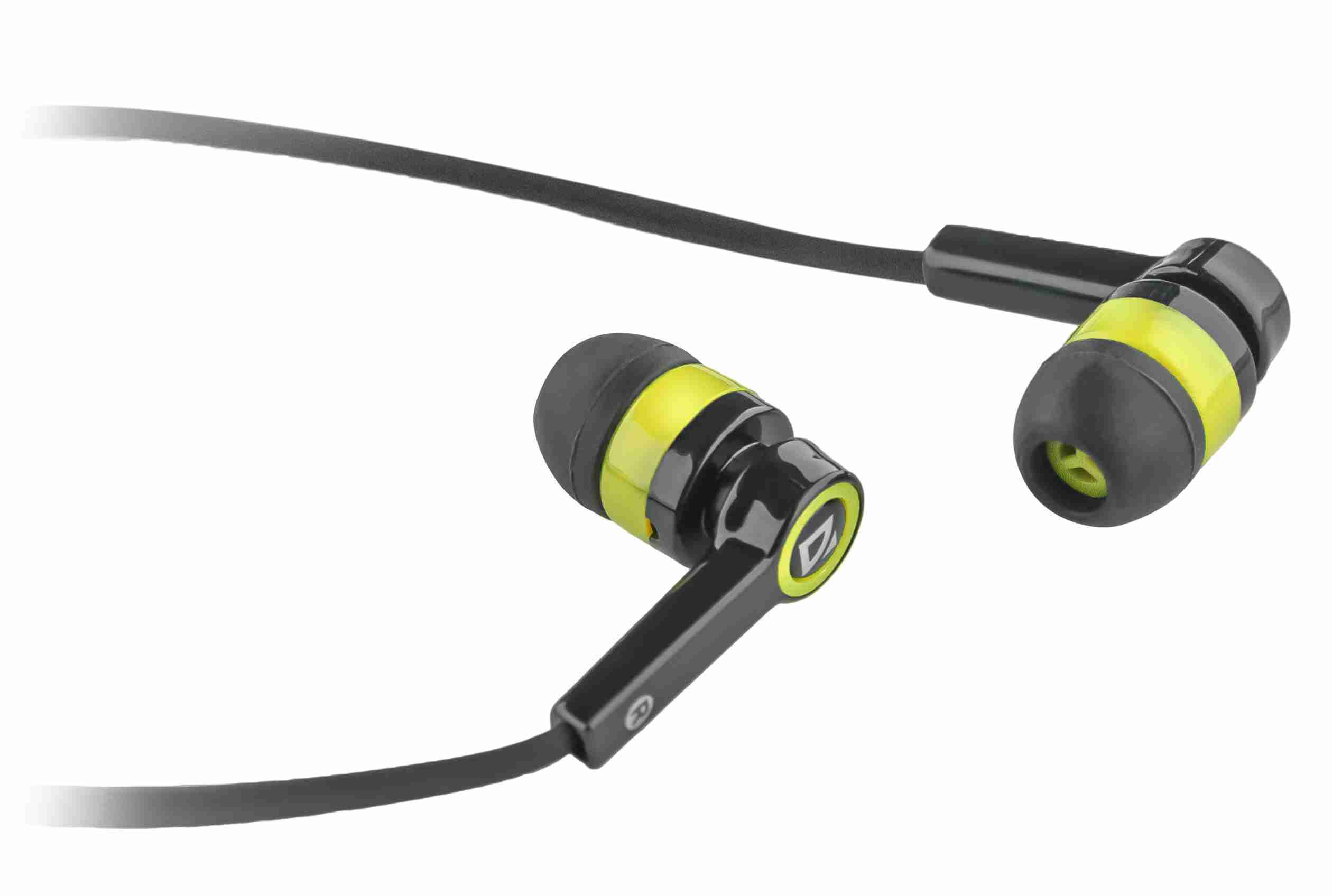 Проводные наушники Defender Pulse 420, Желтый детальное изображение - 2