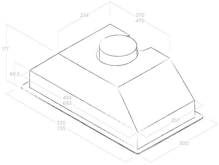 Вытяжка Elica Era S IX/A/80, Серебряный детальное изображение - 4