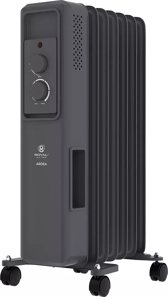 Масляный радиатор Royal Clima Ardea ROR-AR7-1500M, Графитовый детальное изображение - 5